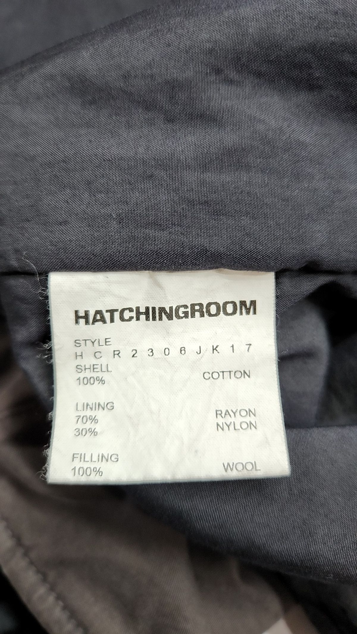 해칭룸(HATCHINGROOM) VTG Layering Vest Dyed Grey S