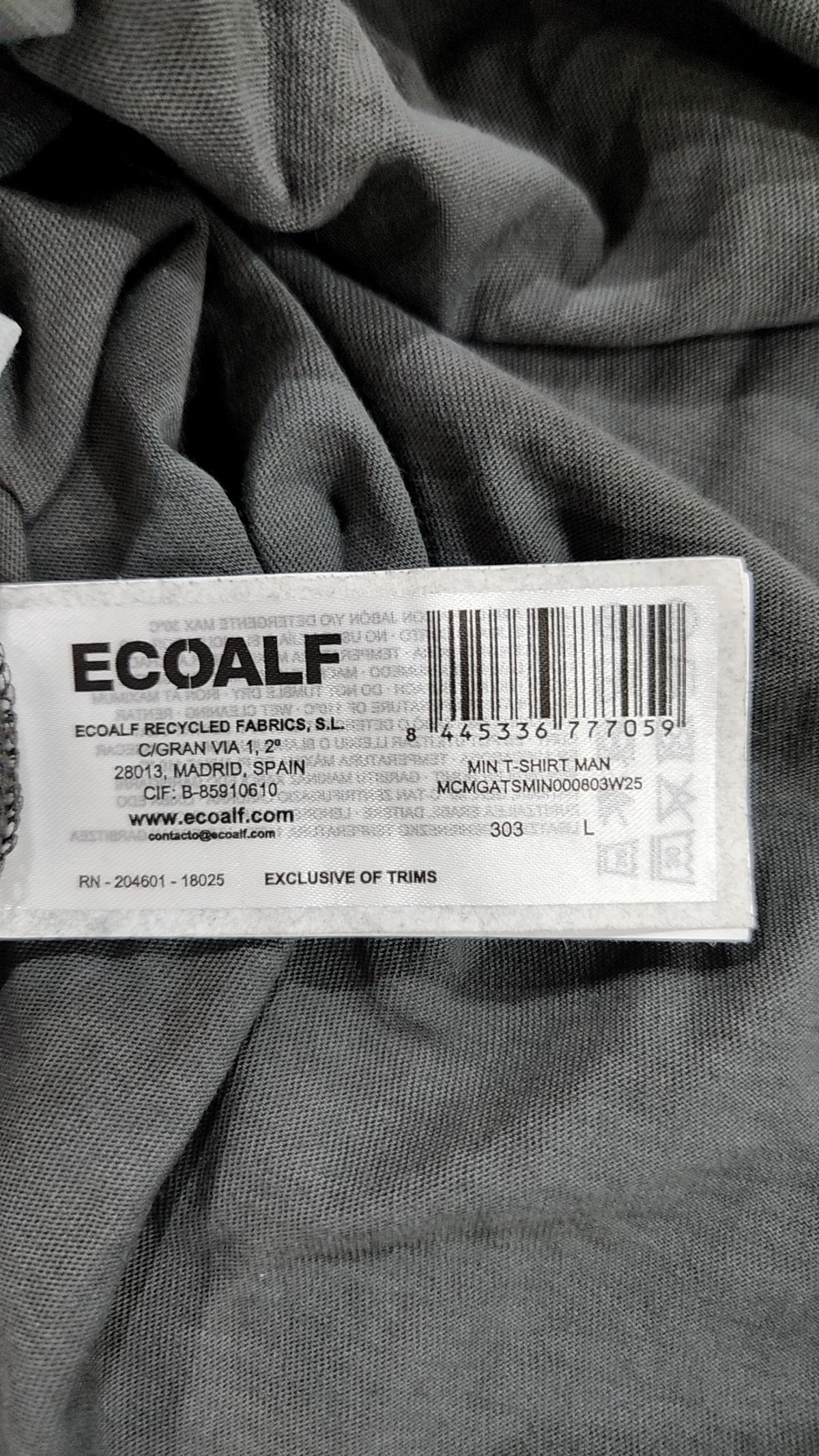 에코알프(ECOALF) 반소매 티셔츠 L