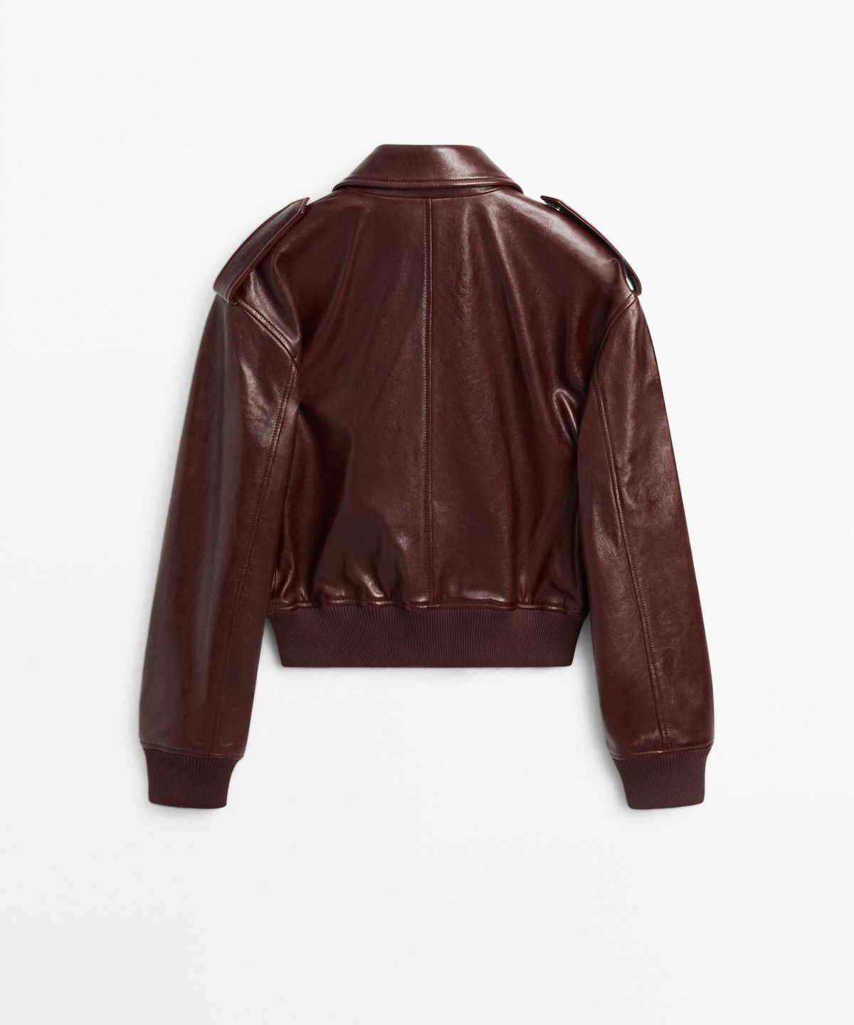 마시모두띠(MASSIMO DUTTI) 포켓 디테일 나파 가죽 자켓