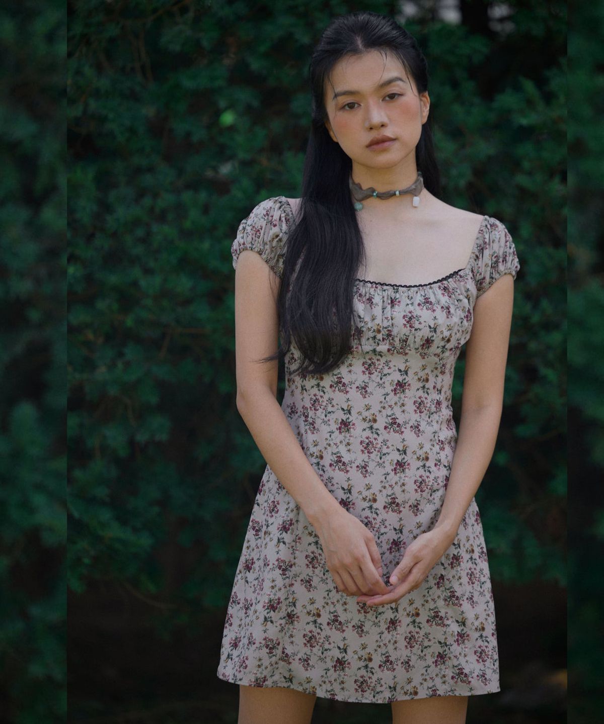 루루서울(LOULOUSEOUL) Maple Syrup Dress (Beige)