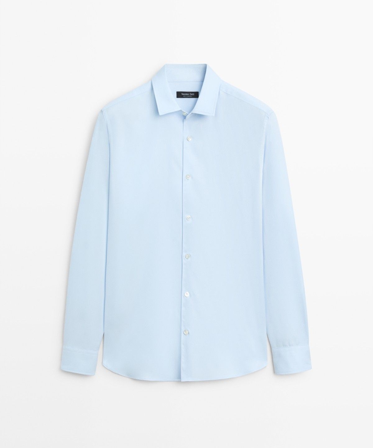 마시모두띠(MASSIMO DUTTI) 100% 코튼 트윌 레귤러 핏 셔츠