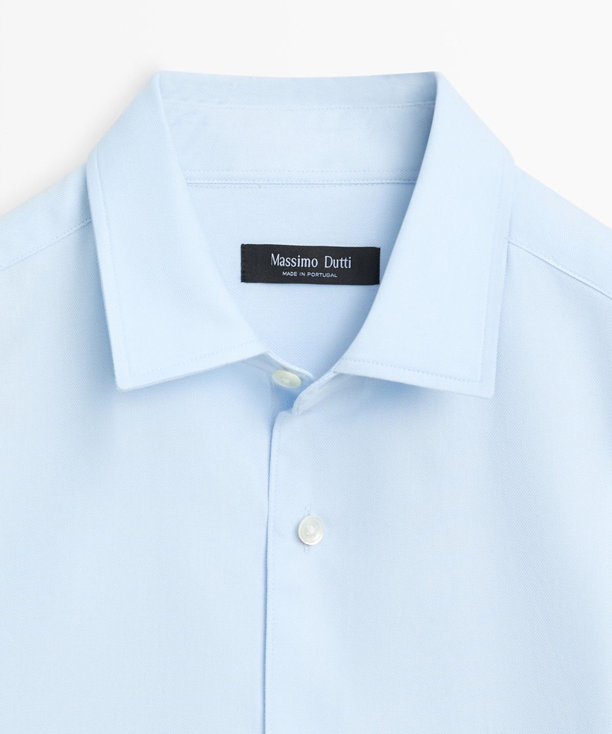 마시모두띠(MASSIMO DUTTI) 100% 코튼 트윌 레귤러 핏 셔츠