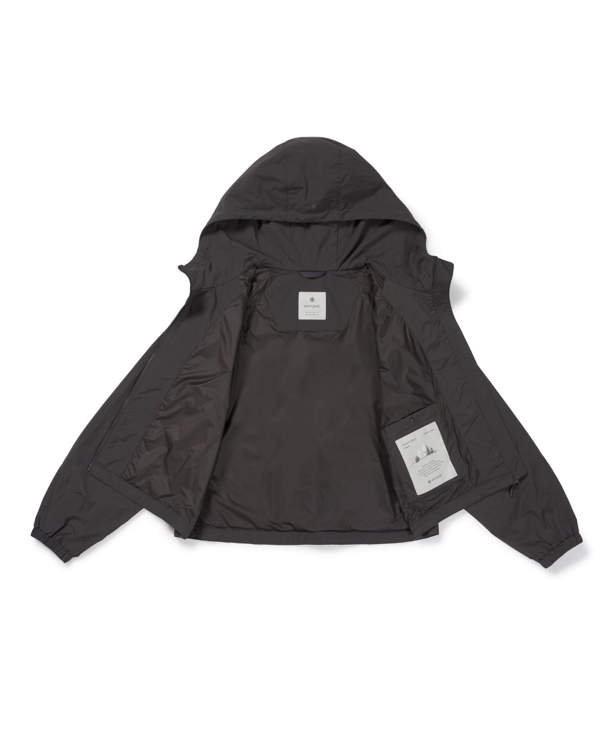스노우피크 어패럴(SNOWPEAK APPAREL) 경량 타슬란 여성 컬러블럭 바람막이 (S26FWLWB41) Chocolate Khaki