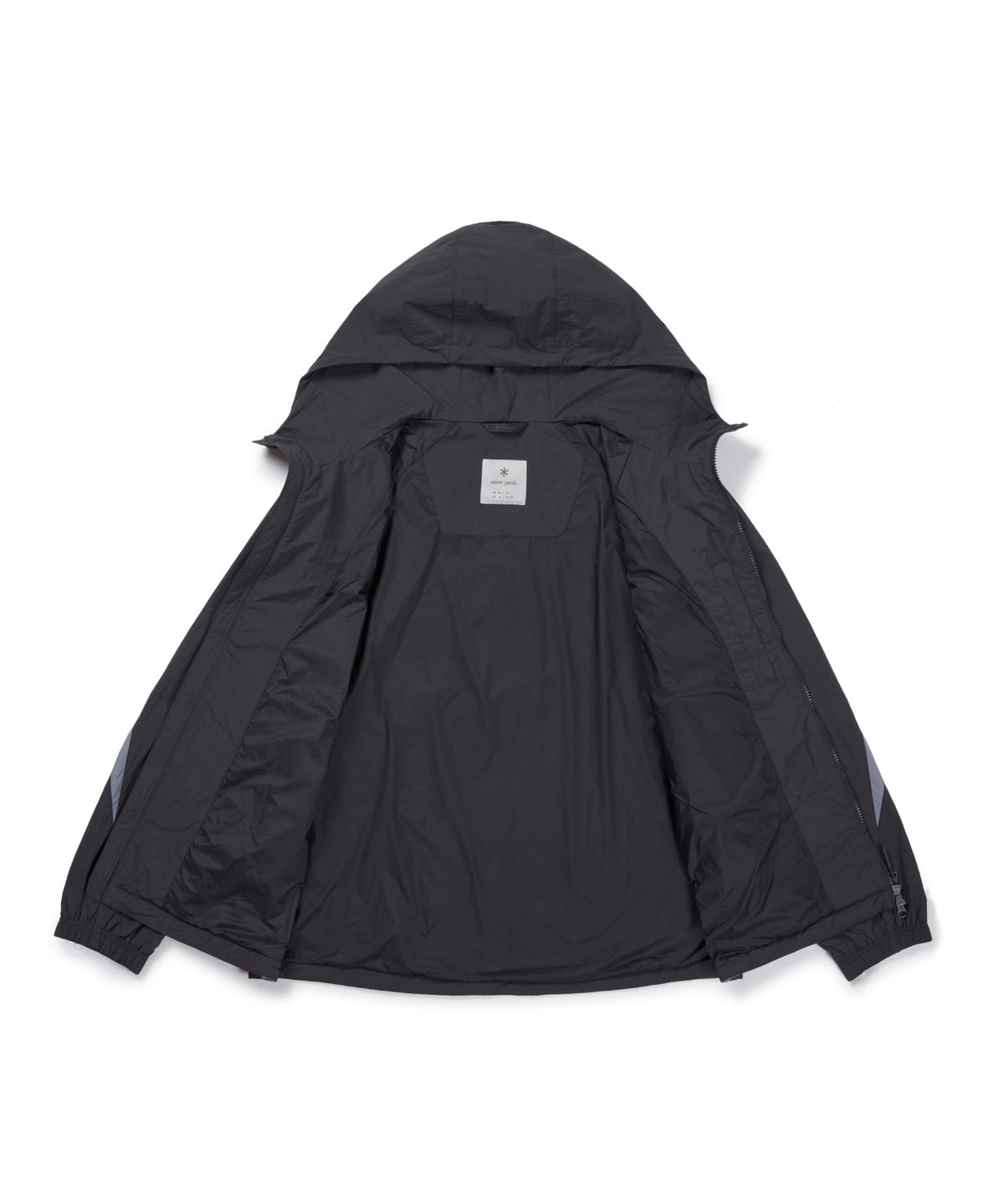 스노우피크 어패럴(SNOWPEAK APPAREL) 경량 타슬란 컬러블럭 바람막이 (S26FMLWB40) Charcoal