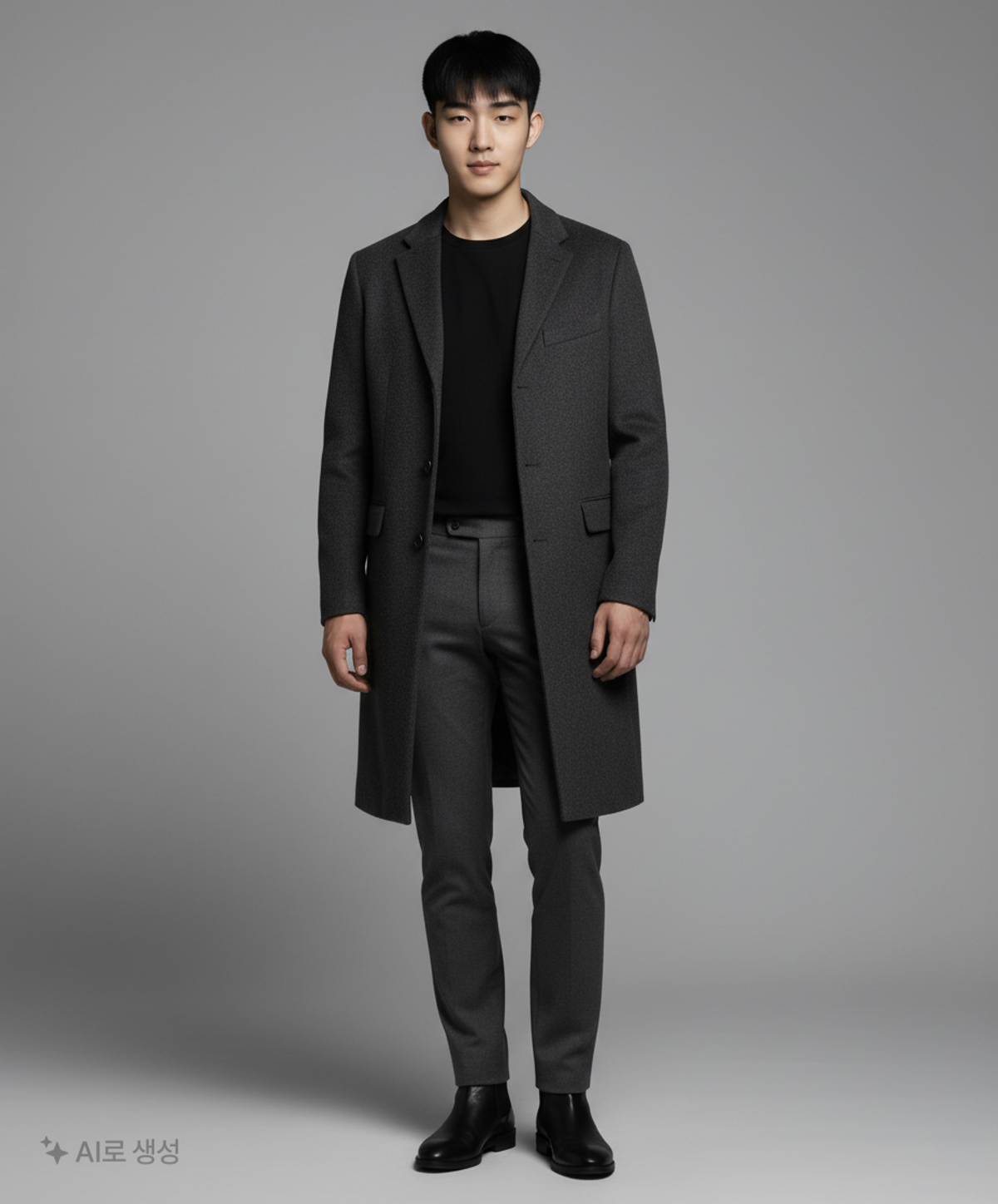 무신사 스탠다드(MUSINSA STANDARD) 겨울 싱글 코트 XL
