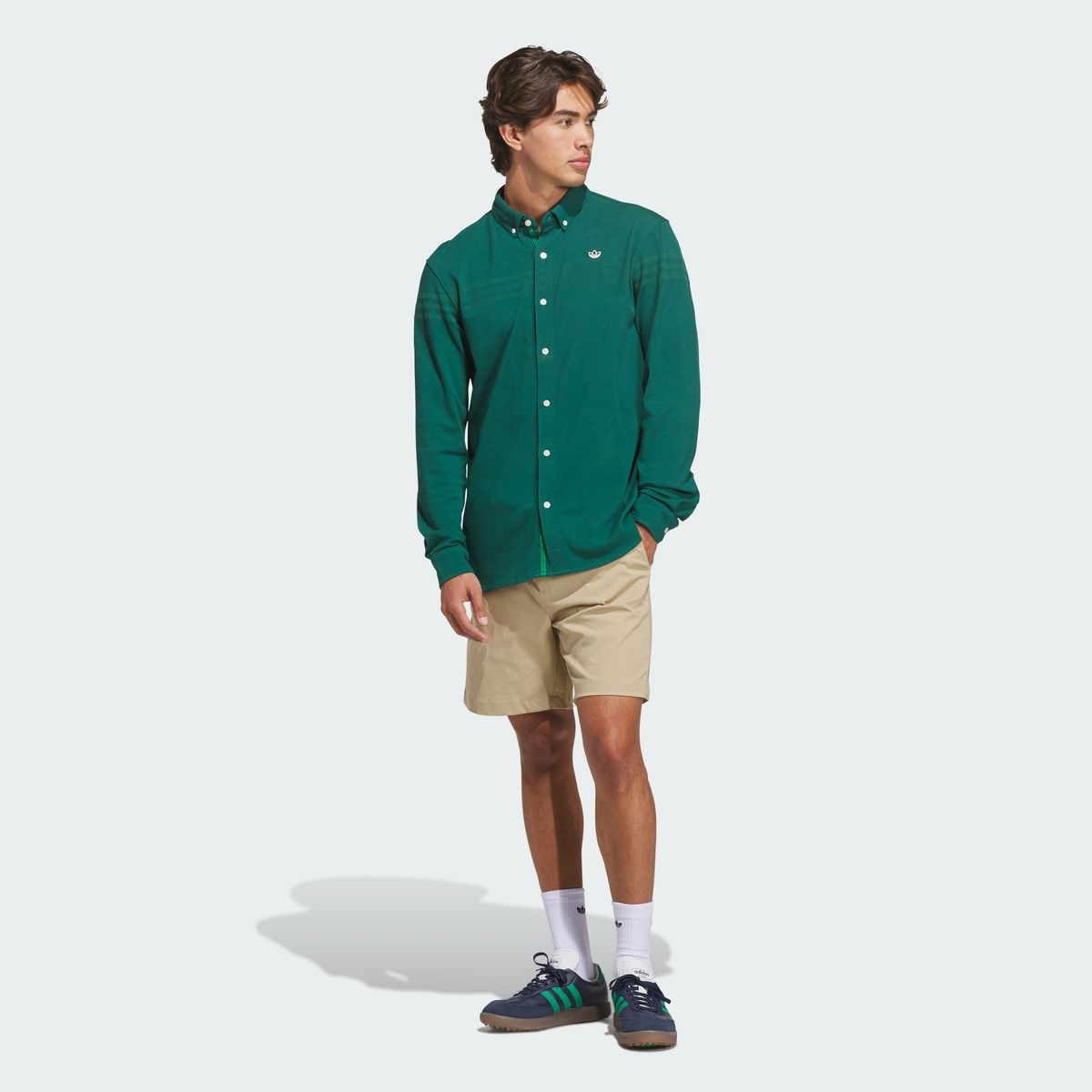 아디다스 골프(ADIDAS GOLF) Originals 트위스트니트 버튼업 폴로 셔츠