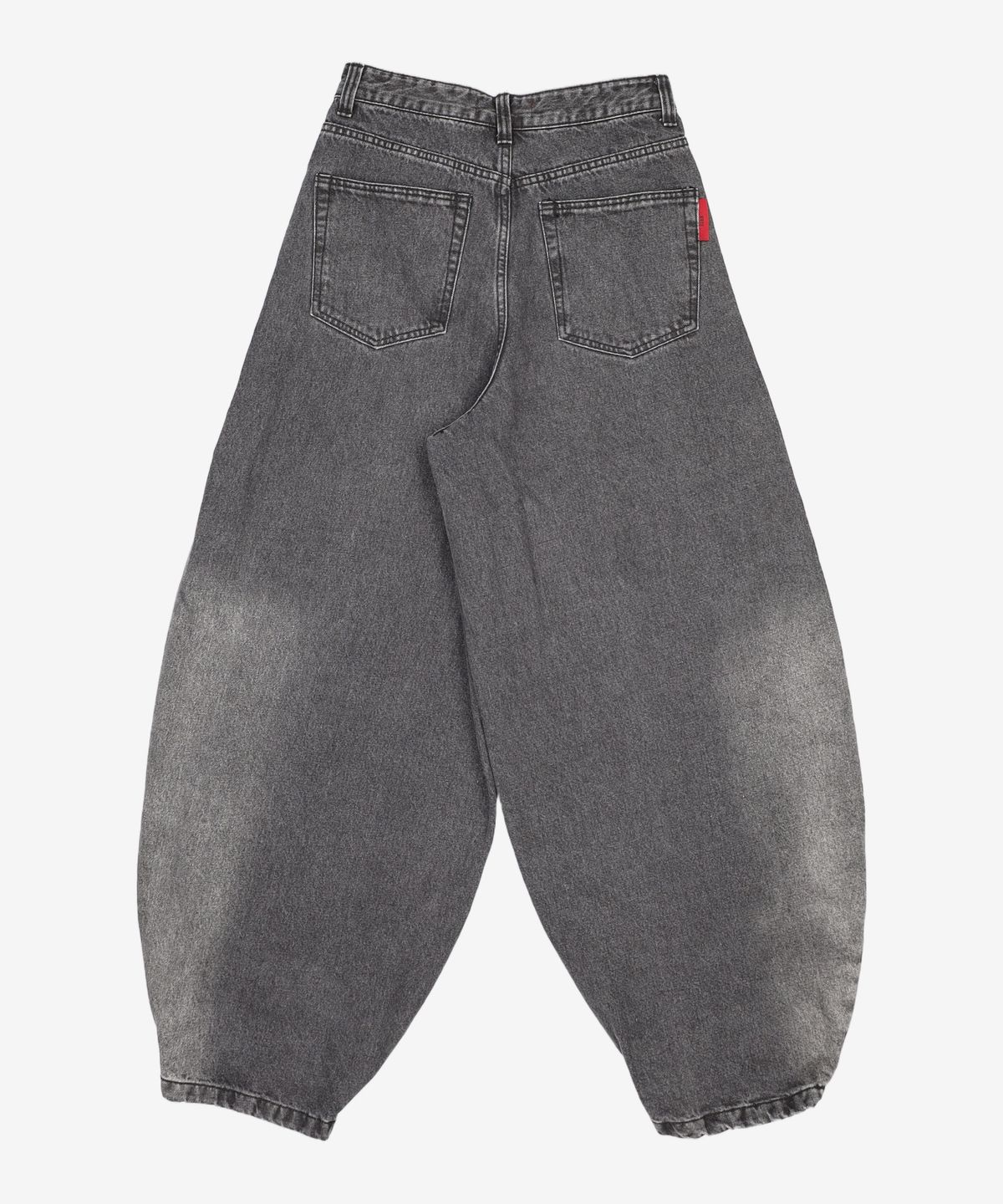 기철(KICHUL) BALLOON FIT DENIM PANTS (WASHED BLACK) XS