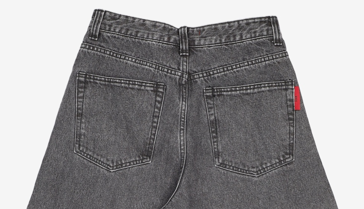 기철(KICHUL) BALLOON FIT DENIM PANTS (WASHED BLACK) XS