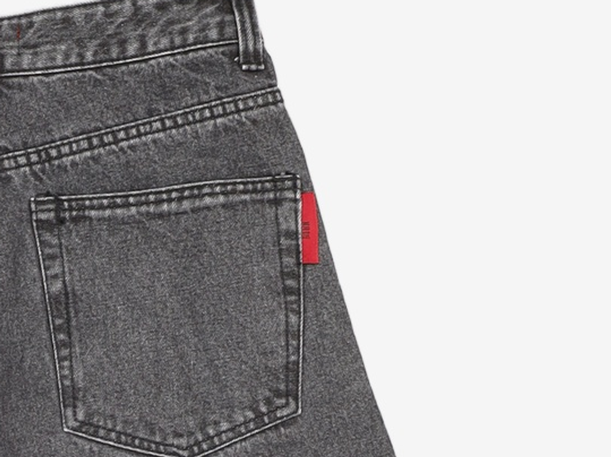 기철(KICHUL) BALLOON FIT DENIM PANTS (WASHED BLACK) XS