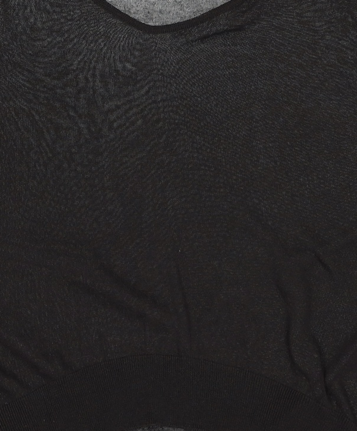 씨타(CITTA) Sheer Deep V-neck Knit_CTK272(Black) XL
