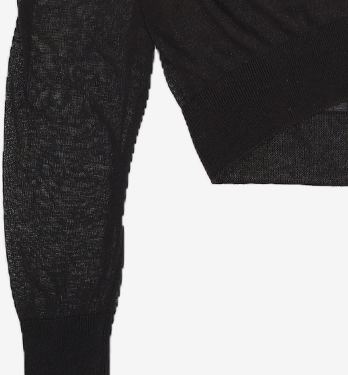 씨타(CITTA) Sheer Deep V-neck Knit_CTK272(Black) XL