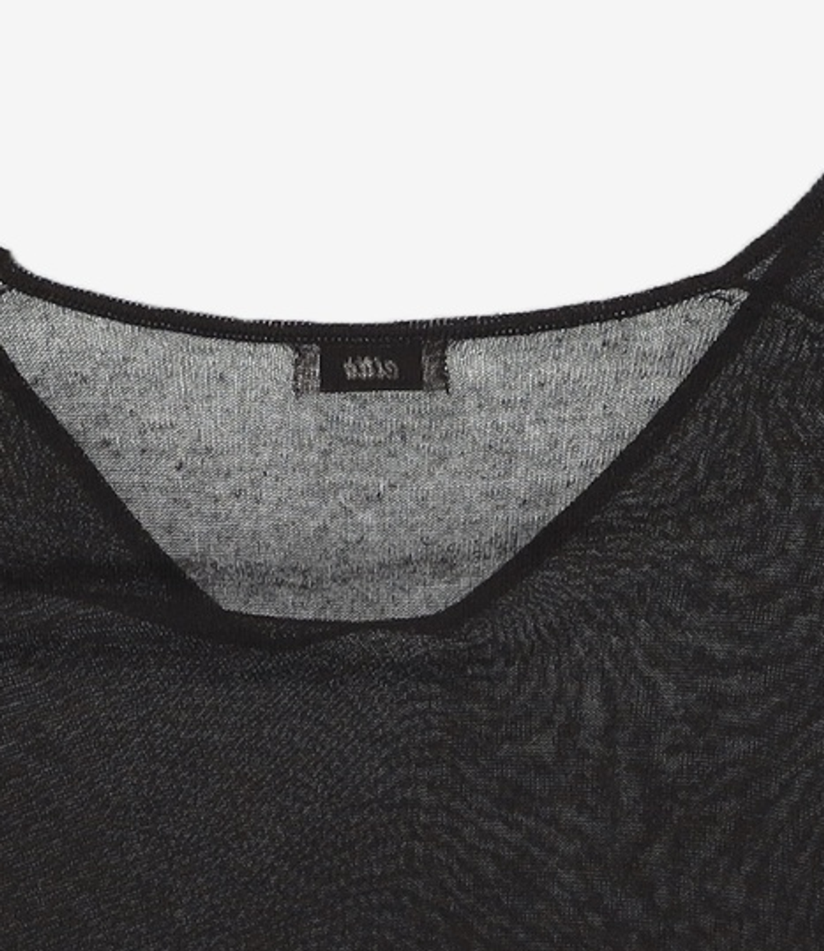 씨타(CITTA) Sheer Deep V-neck Knit_CTK272(Black) XL