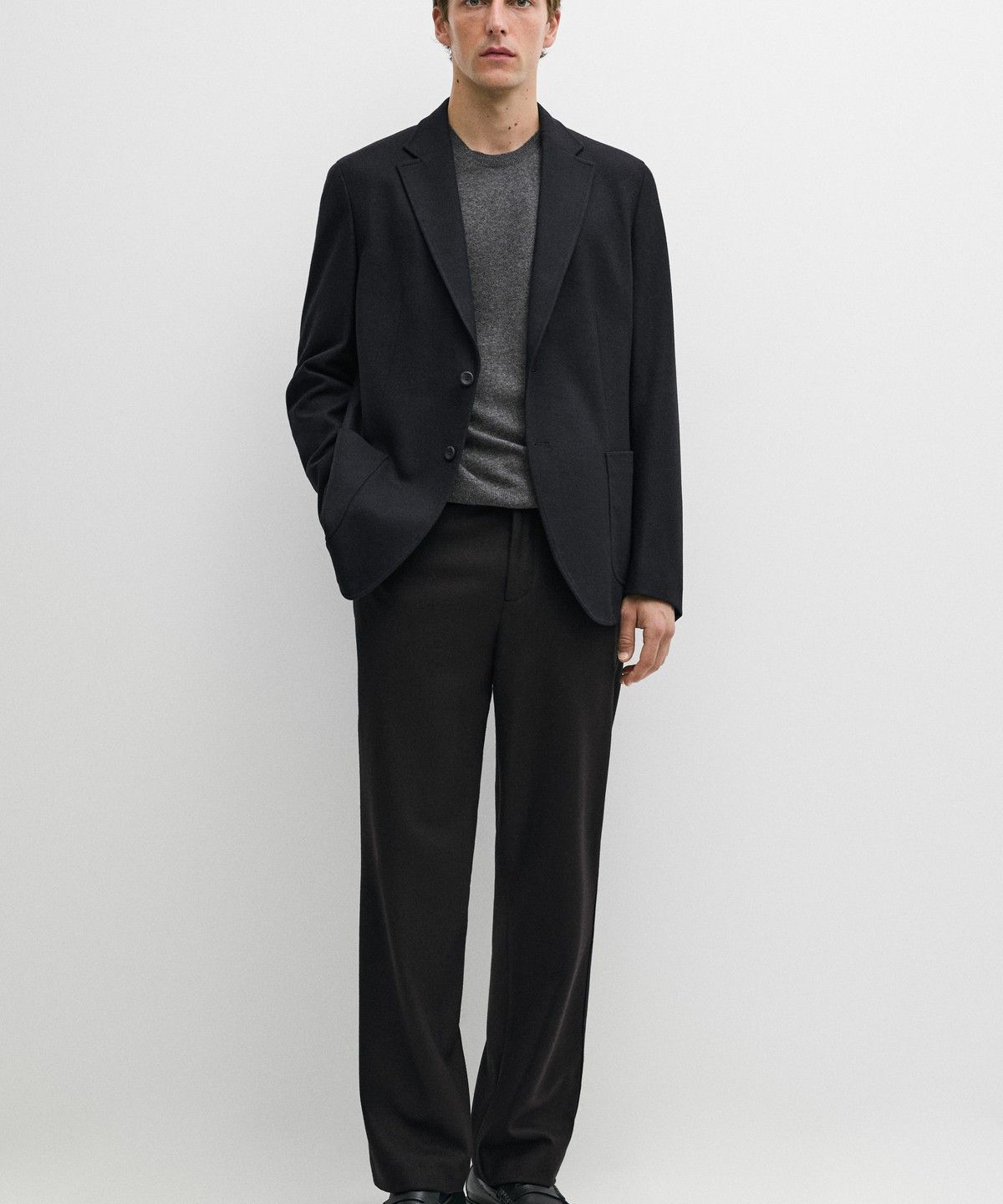 마시모두띠(MASSIMO DUTTI) 100% 울 토탈 룩 블레이저