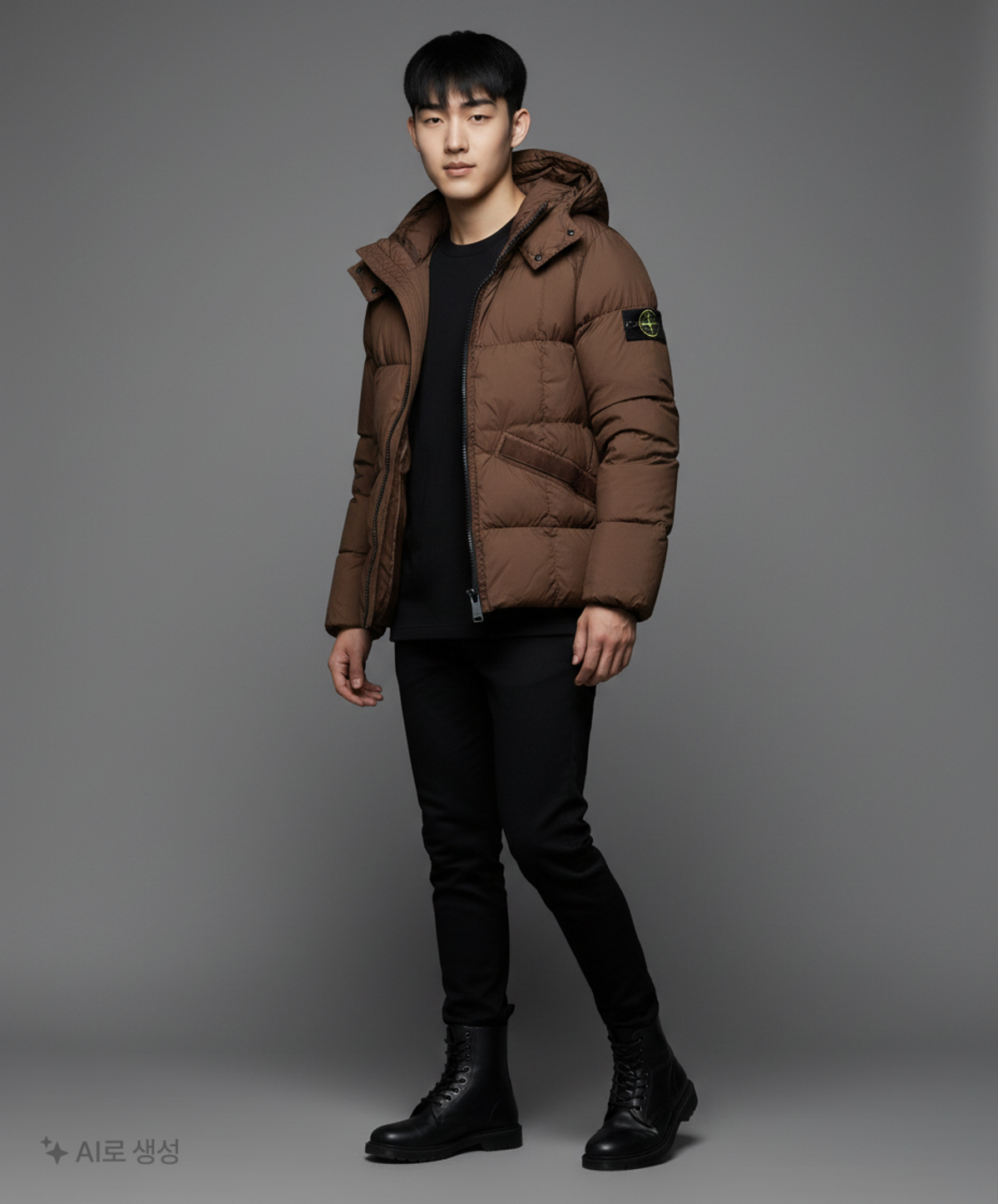 스톤아일랜드(STONE ISLAND) 숏 패딩/숏 헤비 아우터 XL
