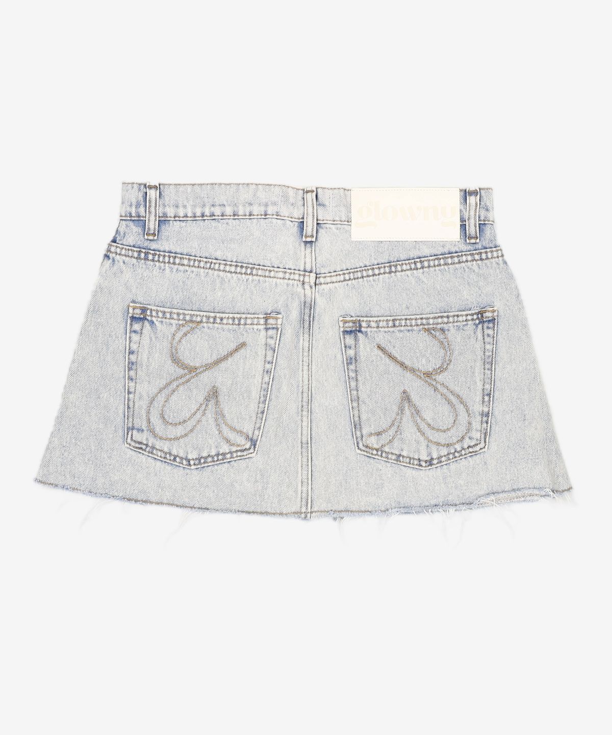 글로니(GLOWNY) 91 MID-RISE DENIM SKIRT (LIGHT BLUE) S/M