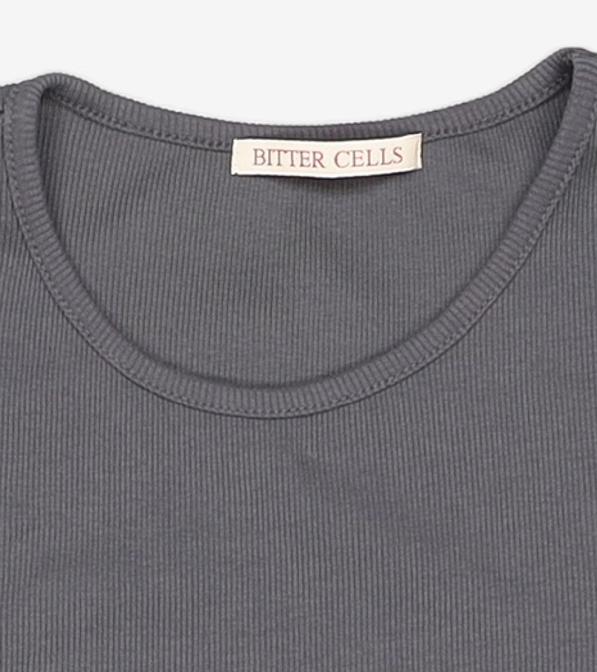 비터셀즈(BITTERCELLS) [2 PACK]에센셜 골지 하프 티-10colors XS