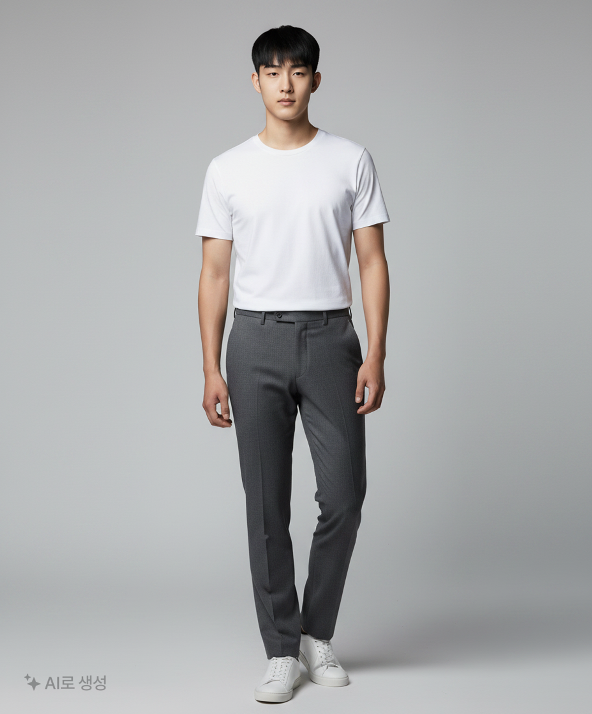 무신사 스탠다드(MUSINSA STANDARD) 레이어드 크루 넥 티셔츠_긴 기장 [화이트] M