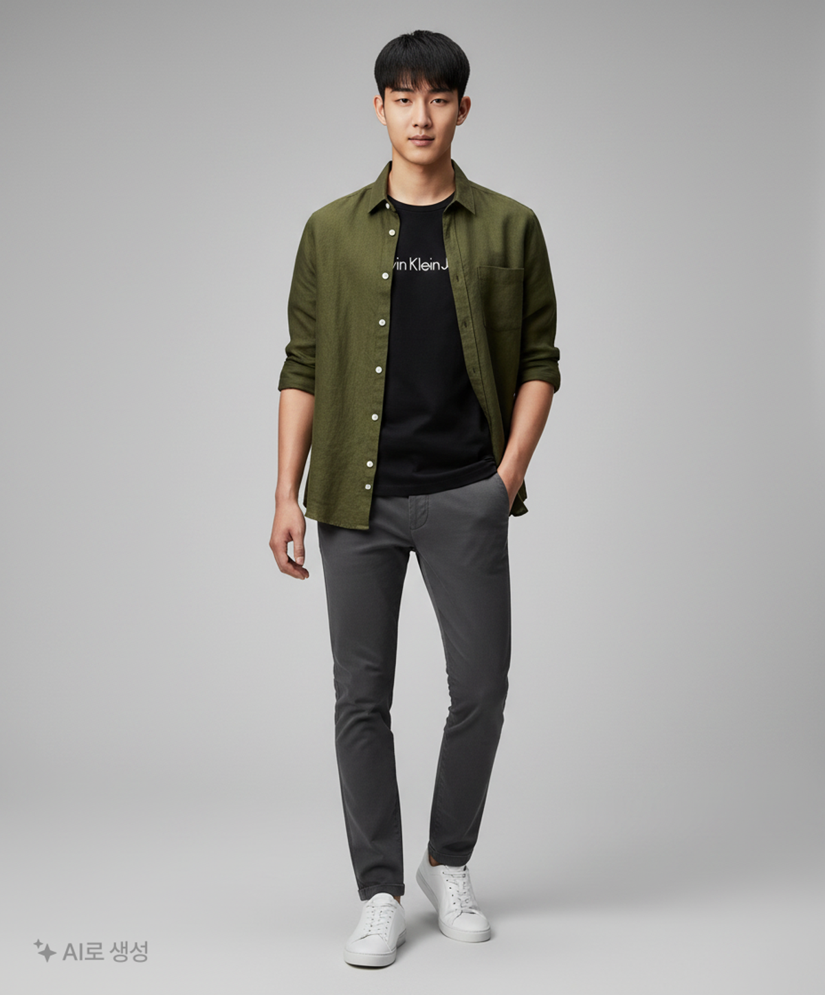 캘빈클라인 진(CALVIN KLEIN JEANS) 반소매 티셔츠 L