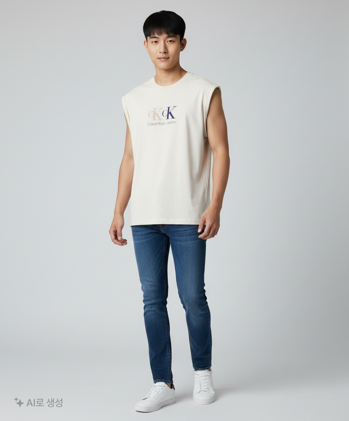 캘빈클라인 진(CALVIN KLEIN JEANS) 나시/민소매 티셔츠 M