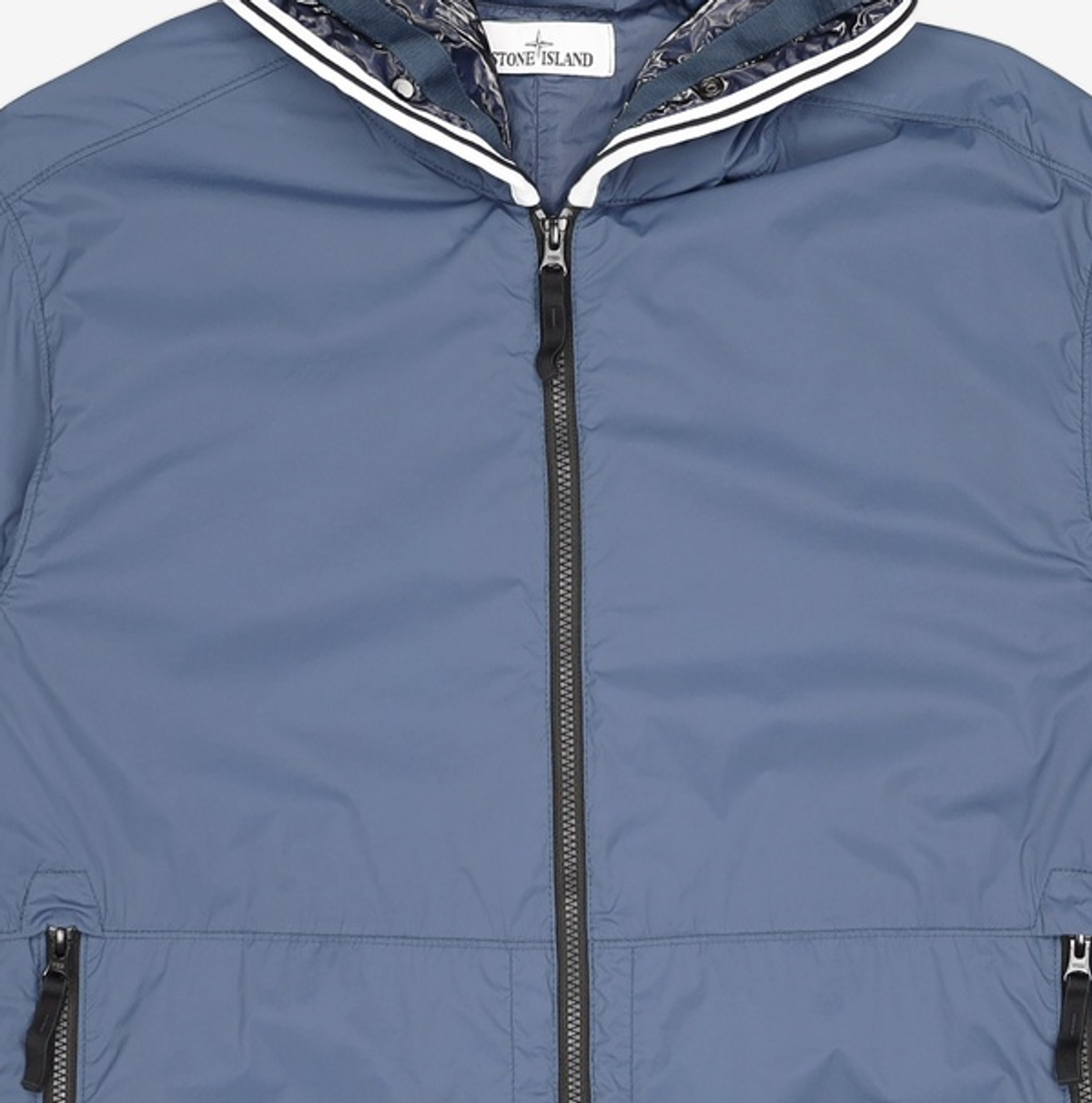 스톤아일랜드(STONE ISLAND) 스킨 터치 나일론 후드 재킷 761541131 V0029 BLACK XL