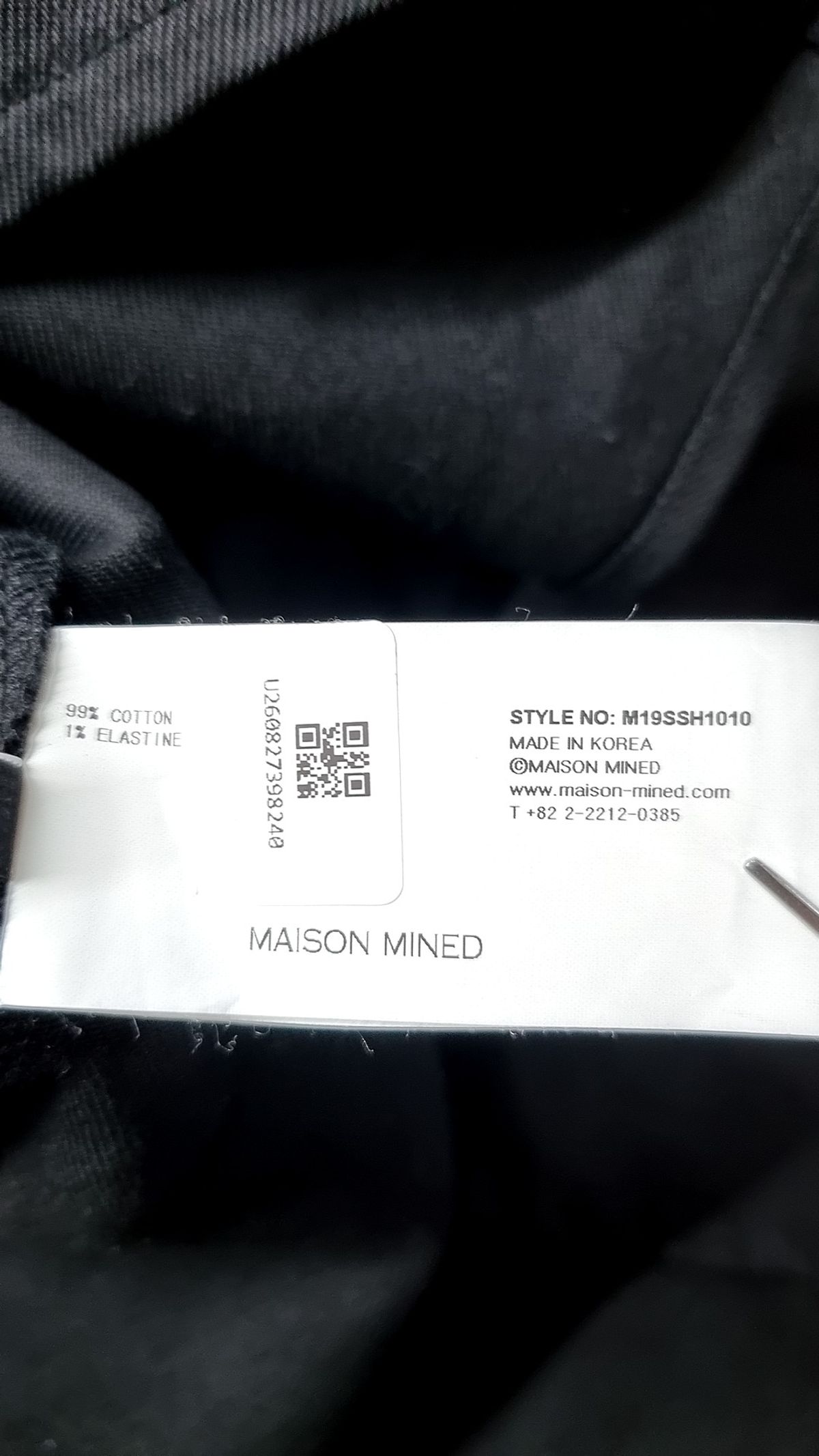 메종미네드(MAISON MINED) BLACK DENIM SHIRTS JACKET L