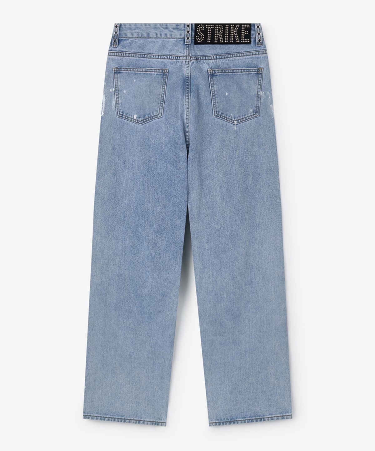 스트라이크(STRIKE) Atelier Painted Eyelet Straight Jeans