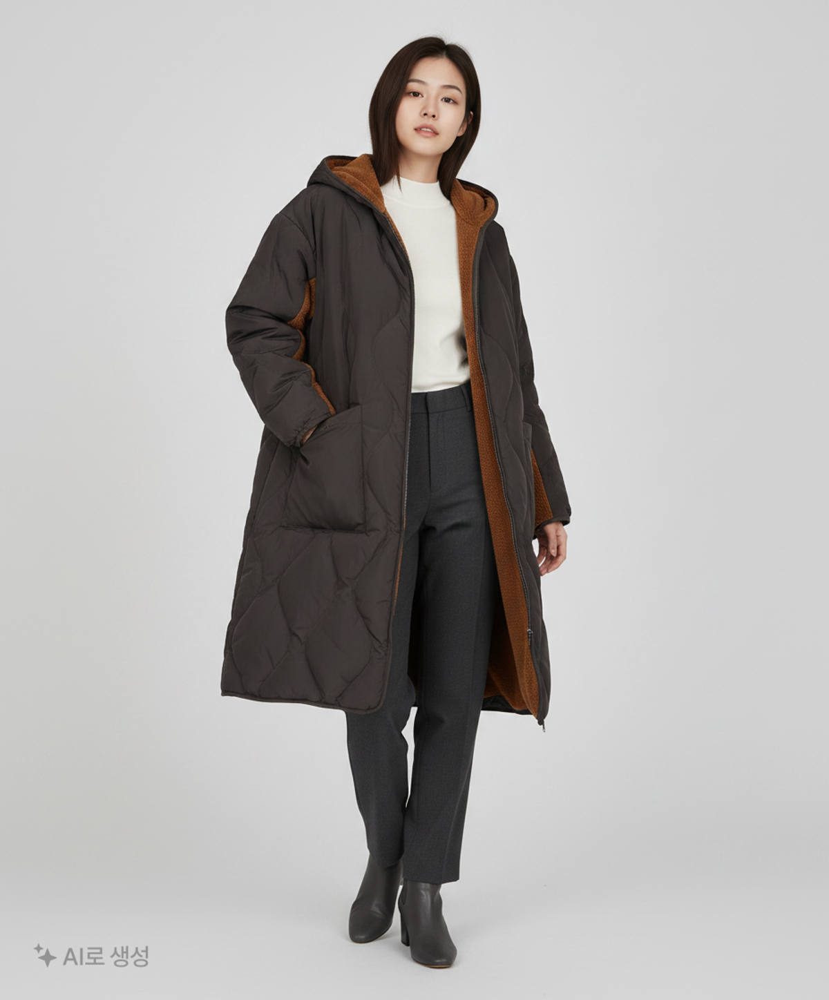 316 스탠다드(316 STANDARD) 롱 패딩/롱 헤비 아우터 S