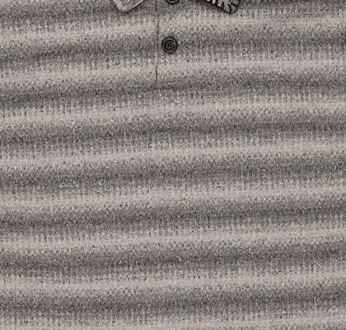 엔도어(ENDOOR) Edge Crochet 1/2 Polo Shirt (beige) 2