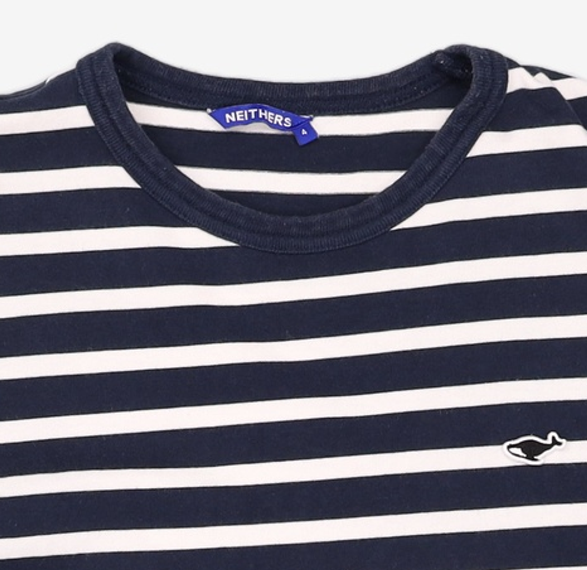 네이더스(NEITHERS) BASIC STRIPE S/S T-SHIRT (CHARCOAL STRIPE) 4