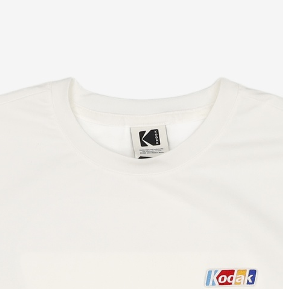 코닥(KODAK) 컬러킨즈 워딩로고 반팔티셔츠 WHITE L