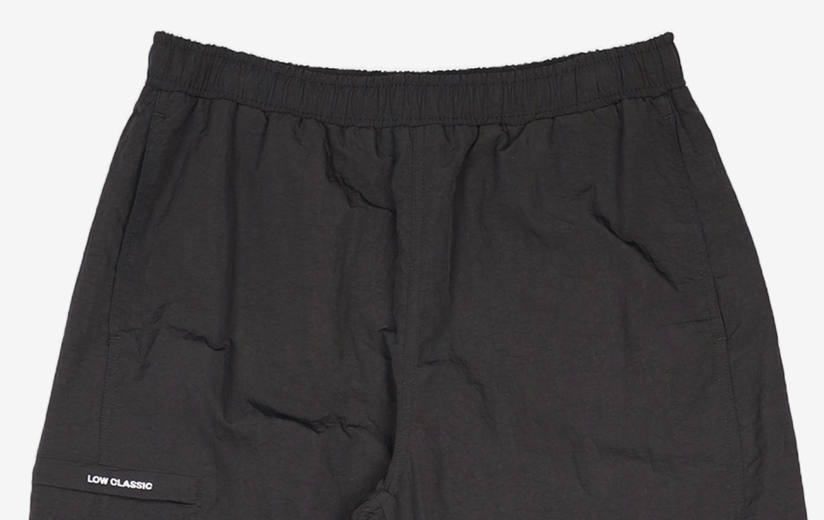 로우클래식(LOW CLASSIC) LC SIDE POCKET NYLON BANDING PANTSBLACK_LC243PT04BK M