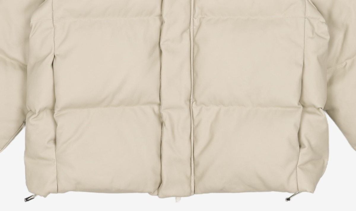 애드호크(AD HOC) 남여공용 인조 가죽 숏 푸퍼 (LT-BEIGE) (HZADO80-23) 105