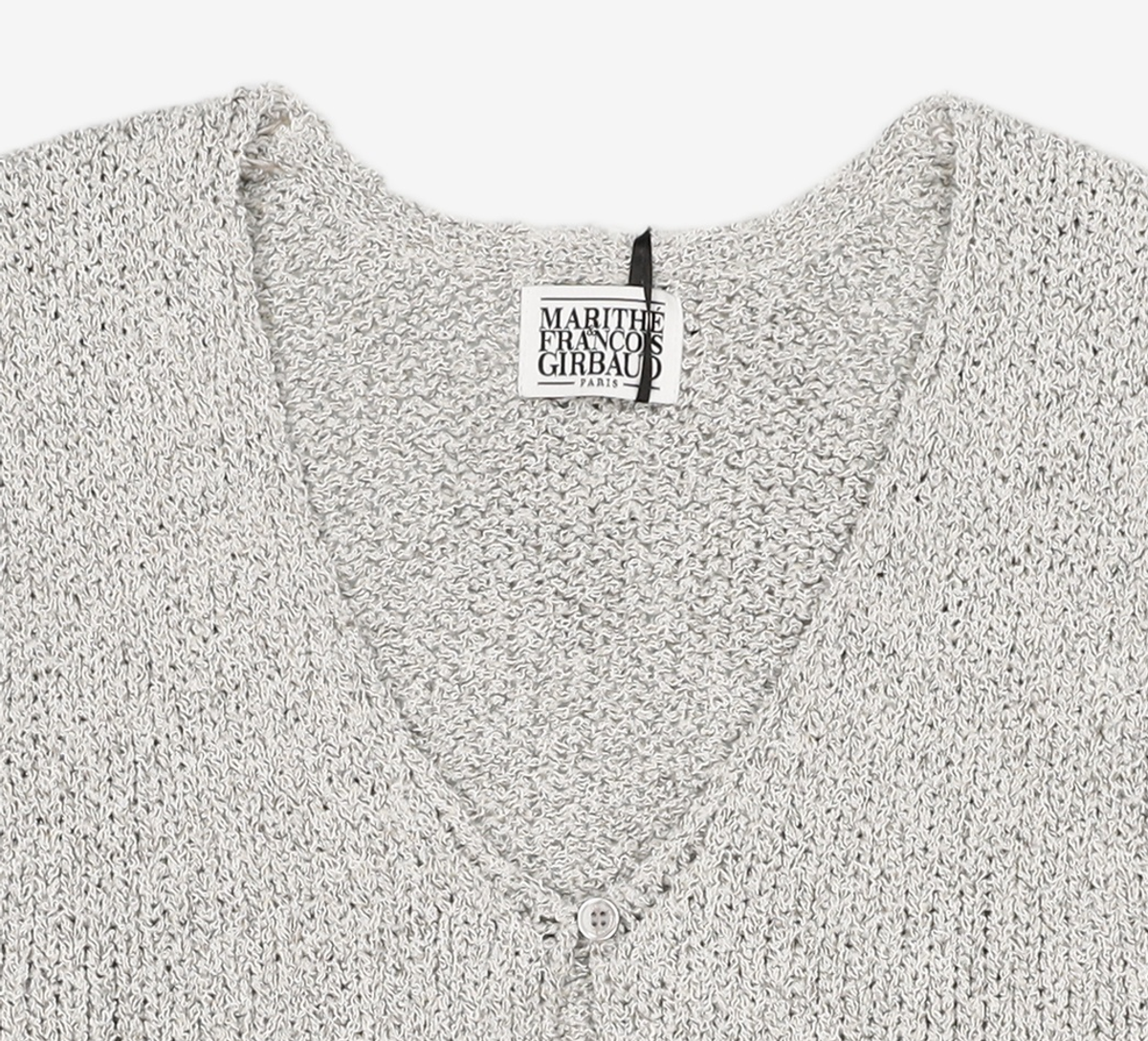마리떼 프랑소와 저버(MARITHÉ + FRANҪOIS GIRBAUD) W BUTTON KNIT VEST oatmeal OS