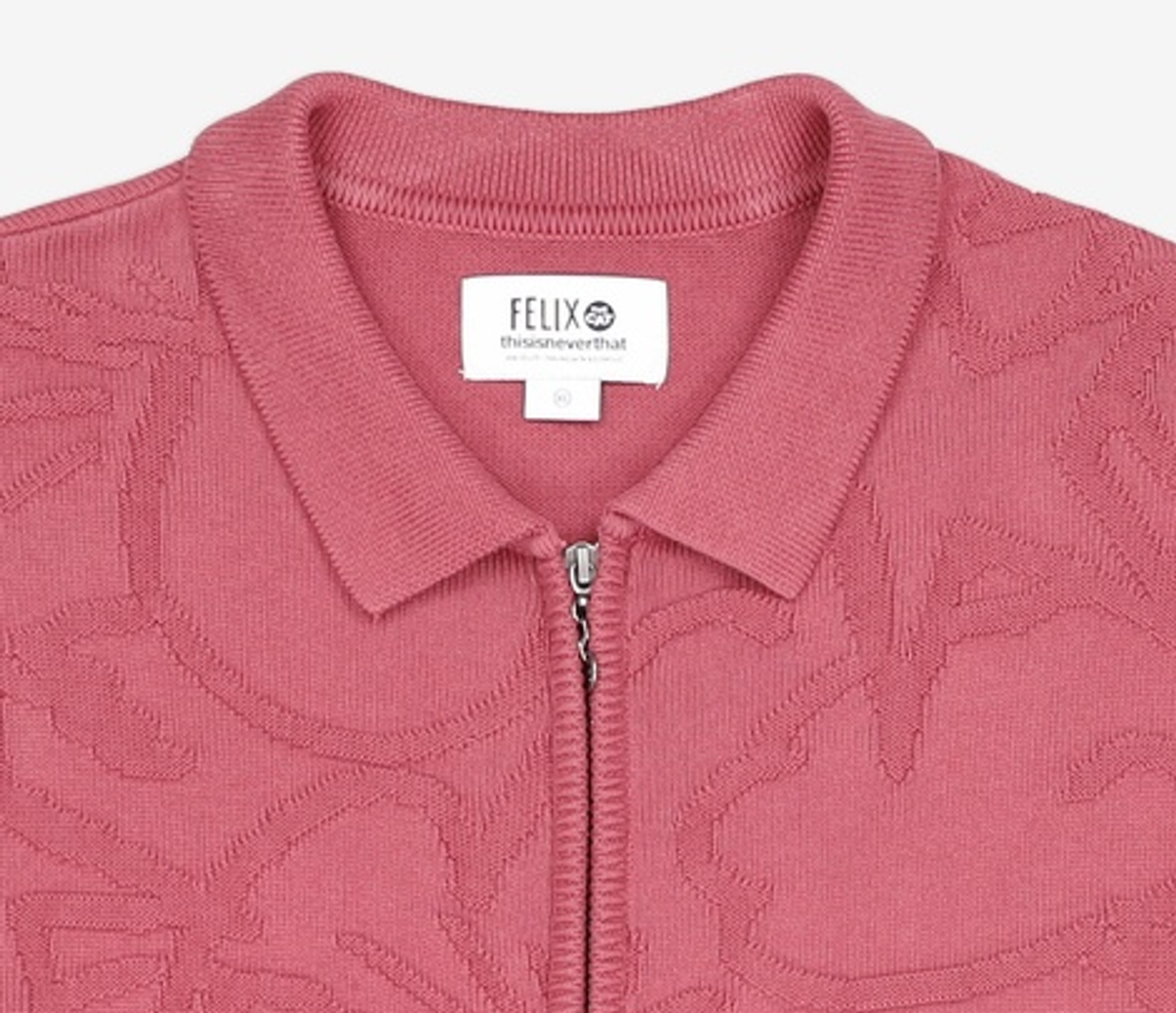디스이즈네버댓(THISISNEVERTHAT) TNT Felix Overdyed Knit Rose XL