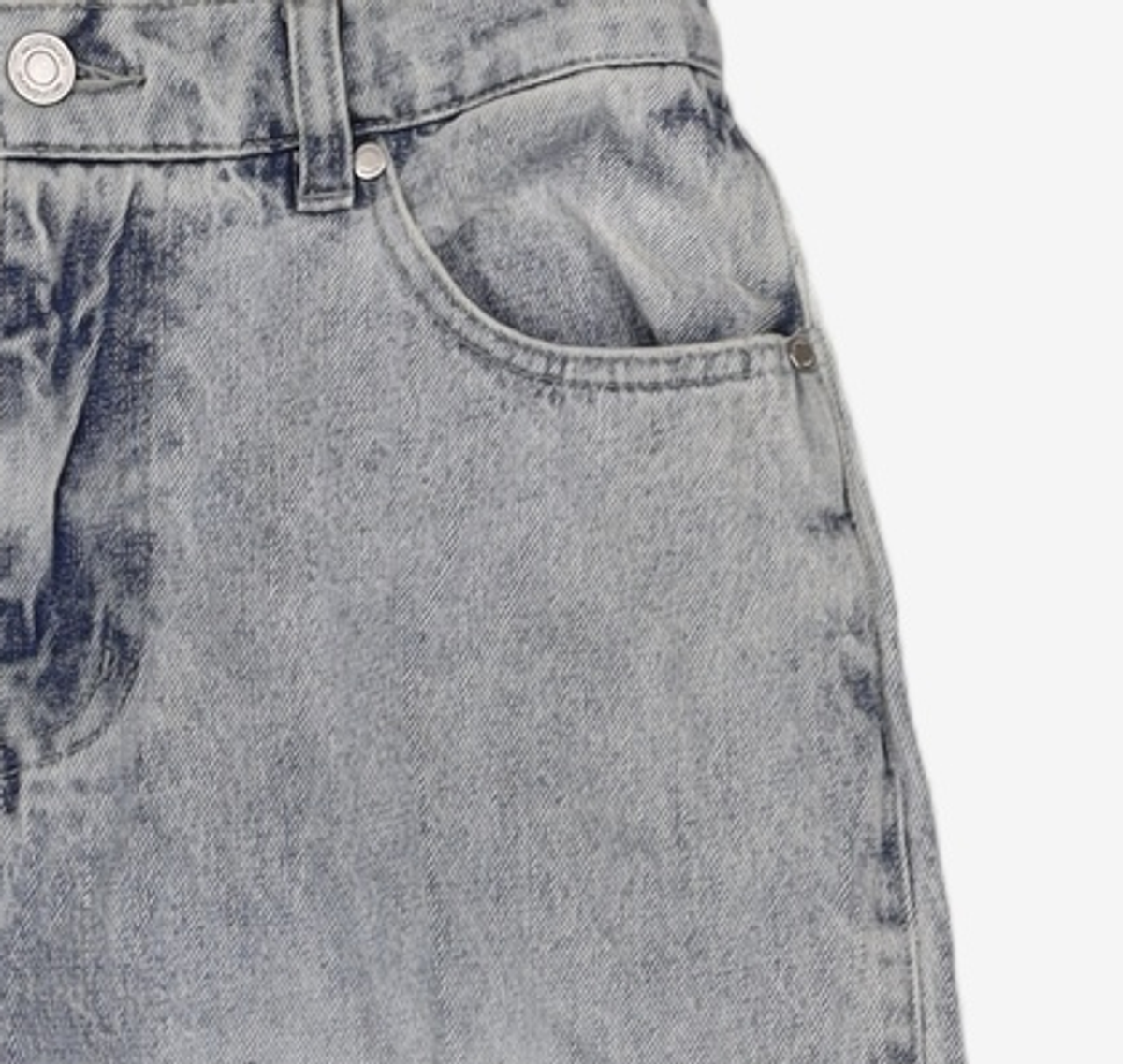 세컨모놀로그(SECONDMONO) [옷미새 미홀 콜라보]Curved Tapered Barrel-Fit Denim Pants [LBLUE]_SEPT072LBLUE 28