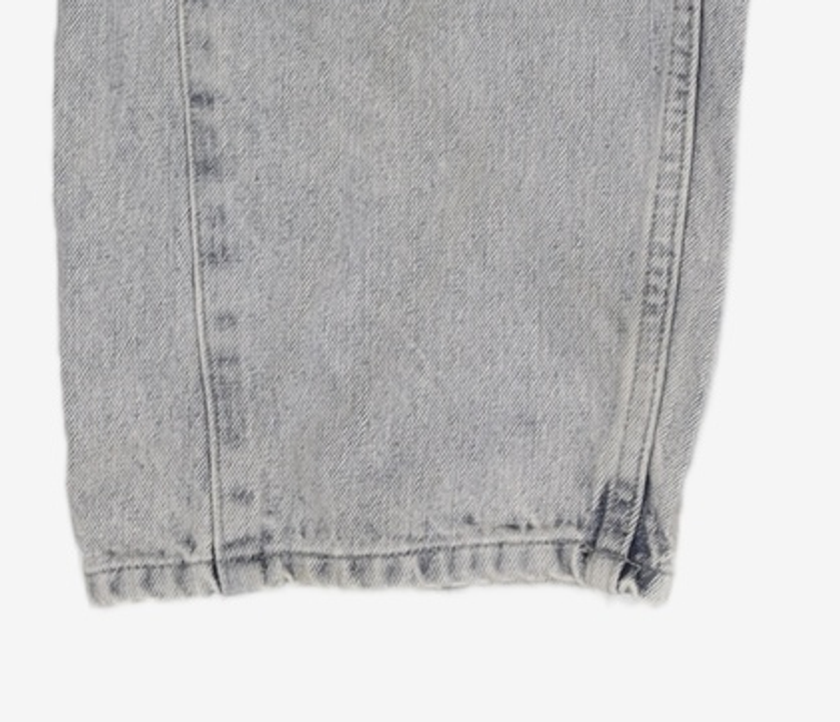 세컨모놀로그(SECONDMONO) [옷미새 미홀 콜라보]Curved Tapered Barrel-Fit Denim Pants [LBLUE]_SEPT072LBLUE 28