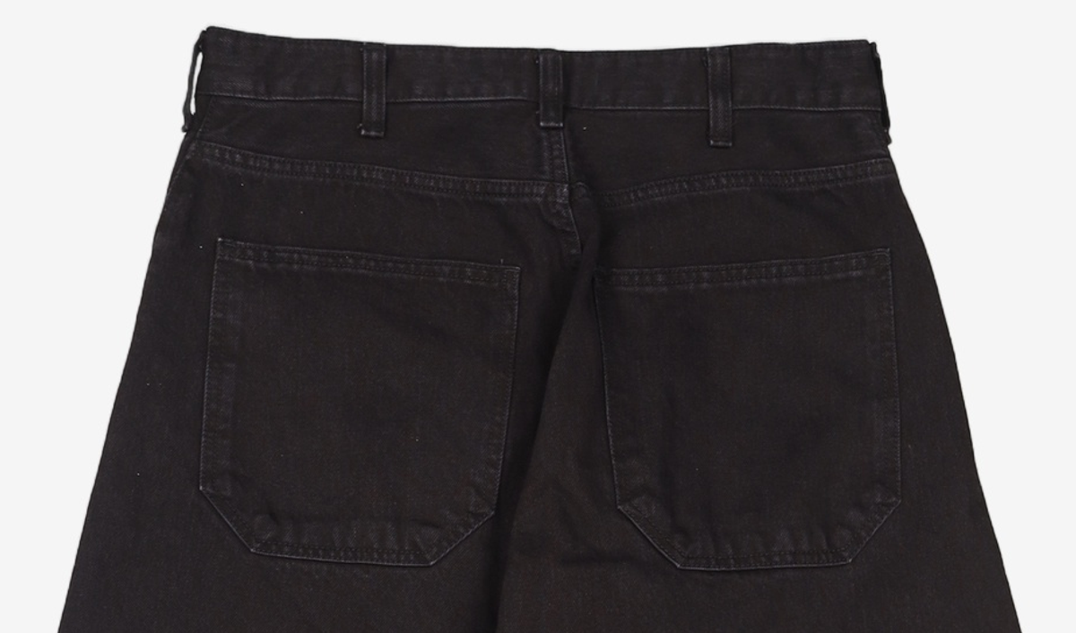 해칭룸(HATCHINGROOM) Wide Curve Jeans Jet Black 4