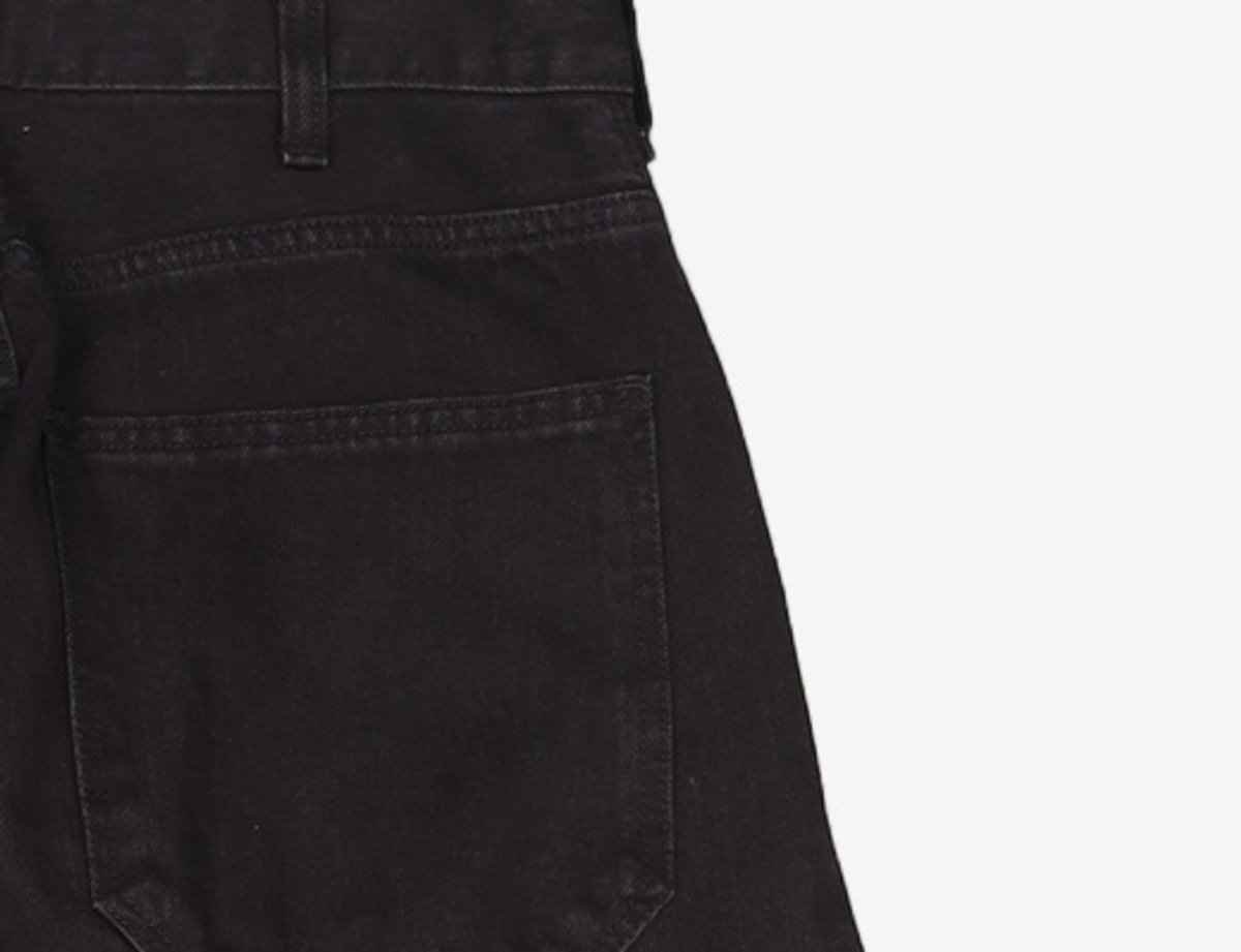 해칭룸(HATCHINGROOM) Wide Curve Jeans Jet Black 4