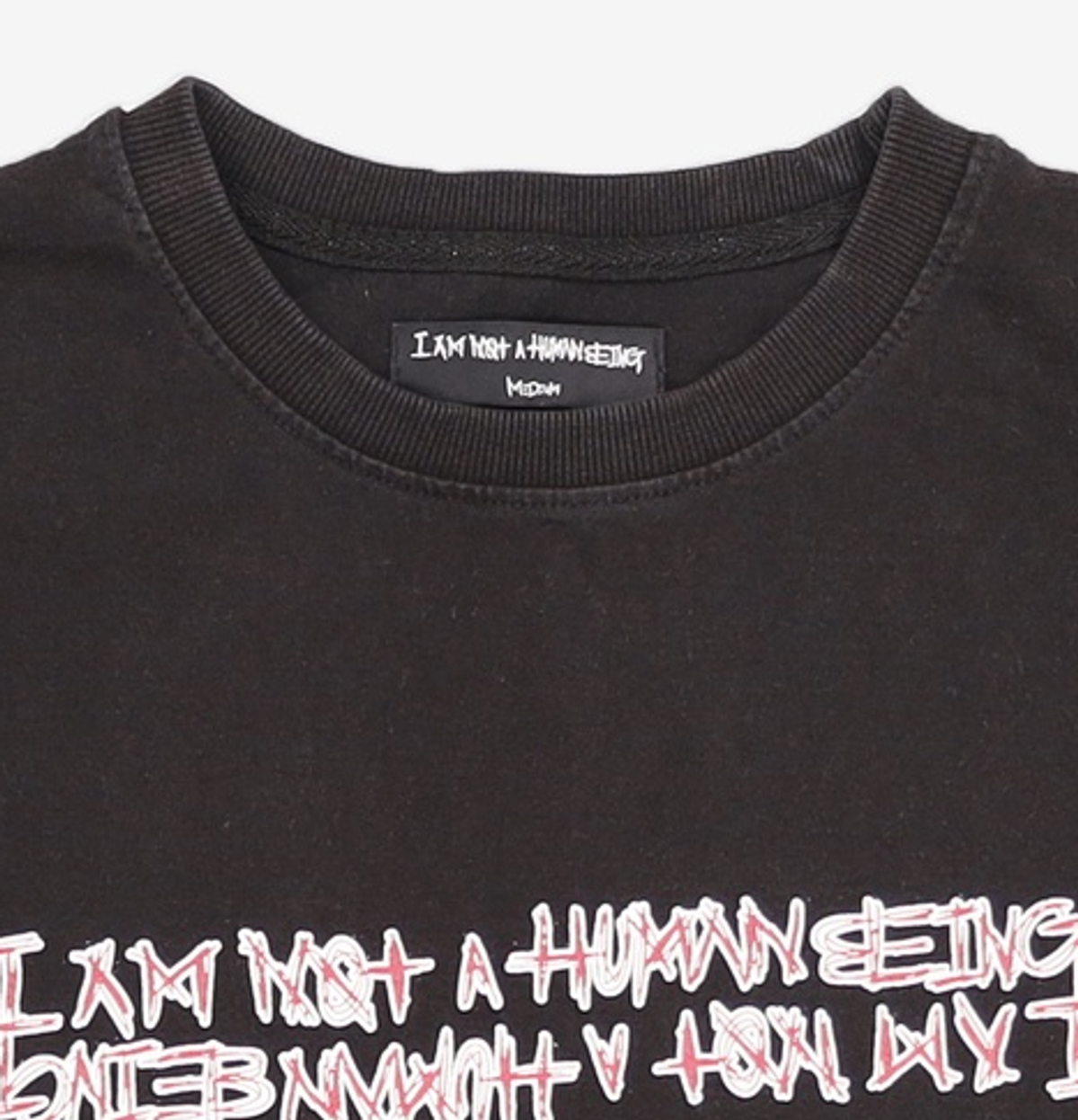 아임낫어휴먼비잉(I AM NOT A HUMAN BEING) 반소매 티셔츠 L