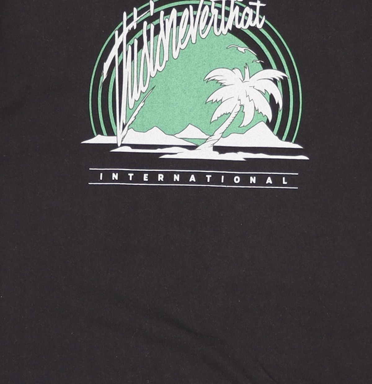 디스이즈네버댓(THISISNEVERTHAT) (SS22) Palm Tree Tee Black L