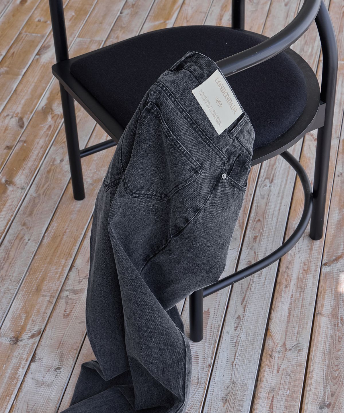 런던다다(LONDONDADA) Essential Straight Jeans, BLUE