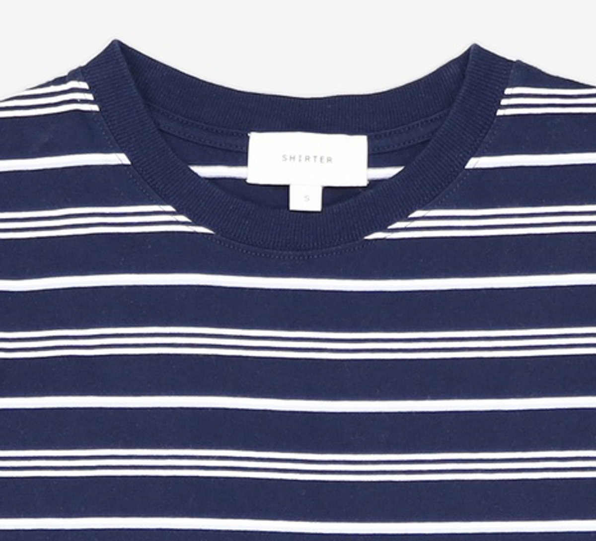 셔터(SHIRTER) FINE STRIPE T-SHIRT (STRIPE GREY) S