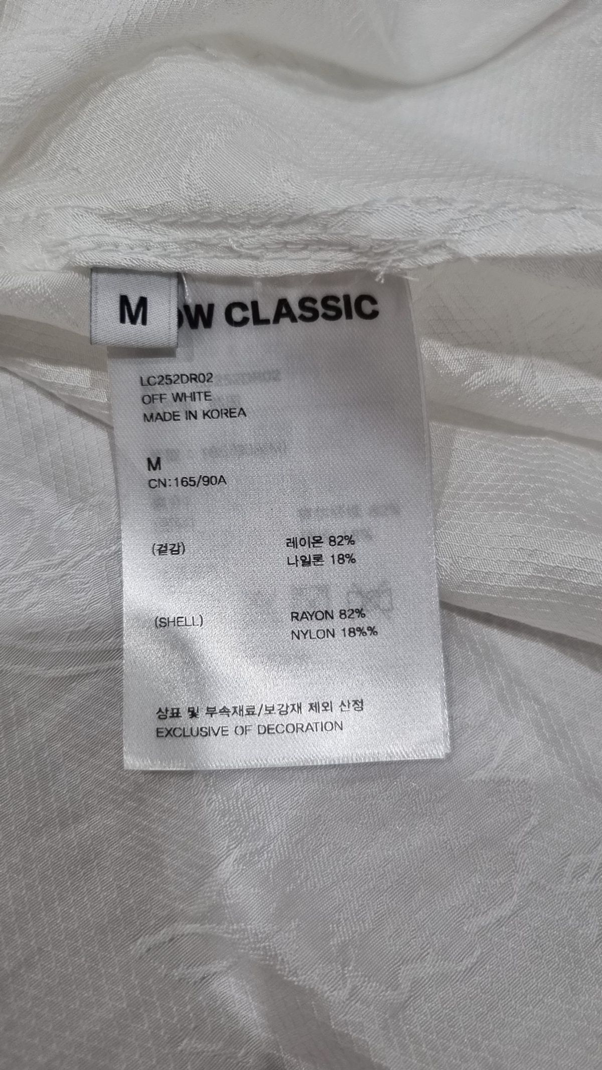 로우클래식(LOW CLASSIC) SILKY FLORAL LAYERED DRESS_OFF WHITE_LC252DR02OW M