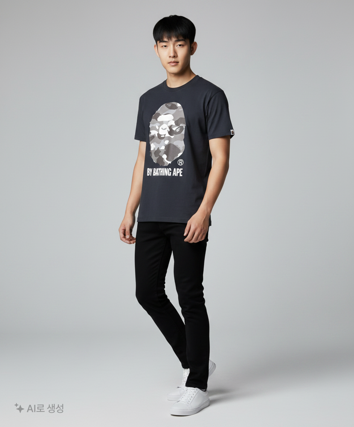 베이프(BAPE) 반소매 티셔츠 L
