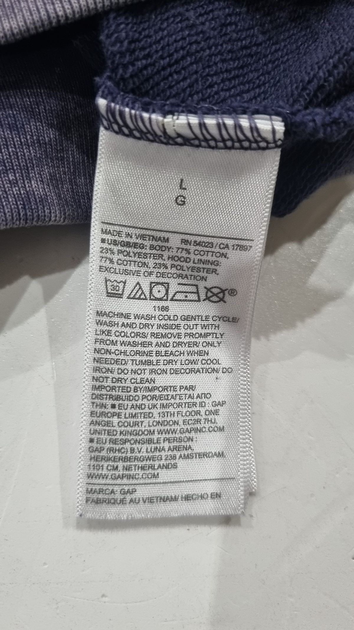 갭(GAP) 후드 집업 L