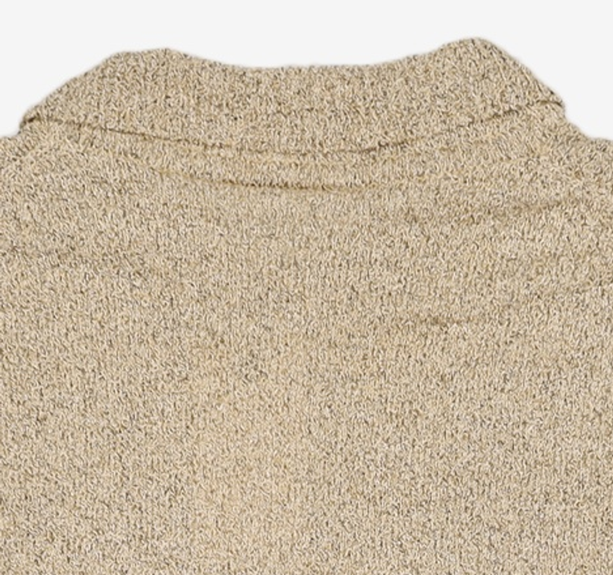유스(YOUTH) Knit Collar Cardigan - Sand Brown M