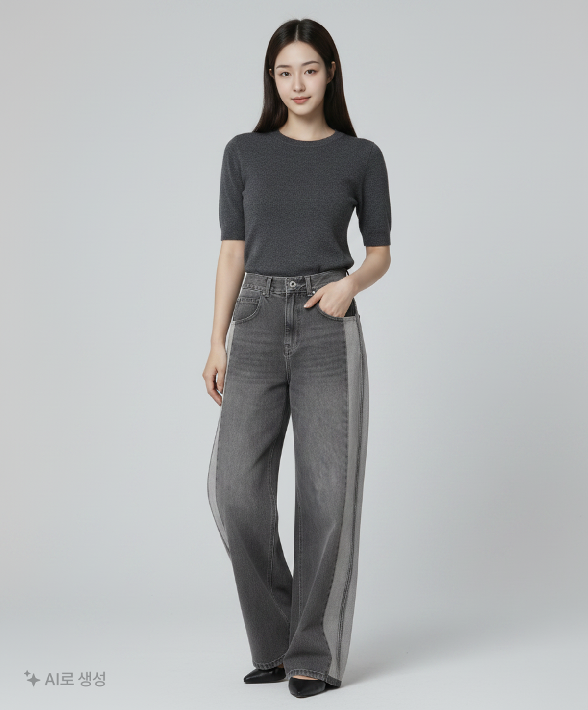 에드(ADD) 청/데님 팬츠 S