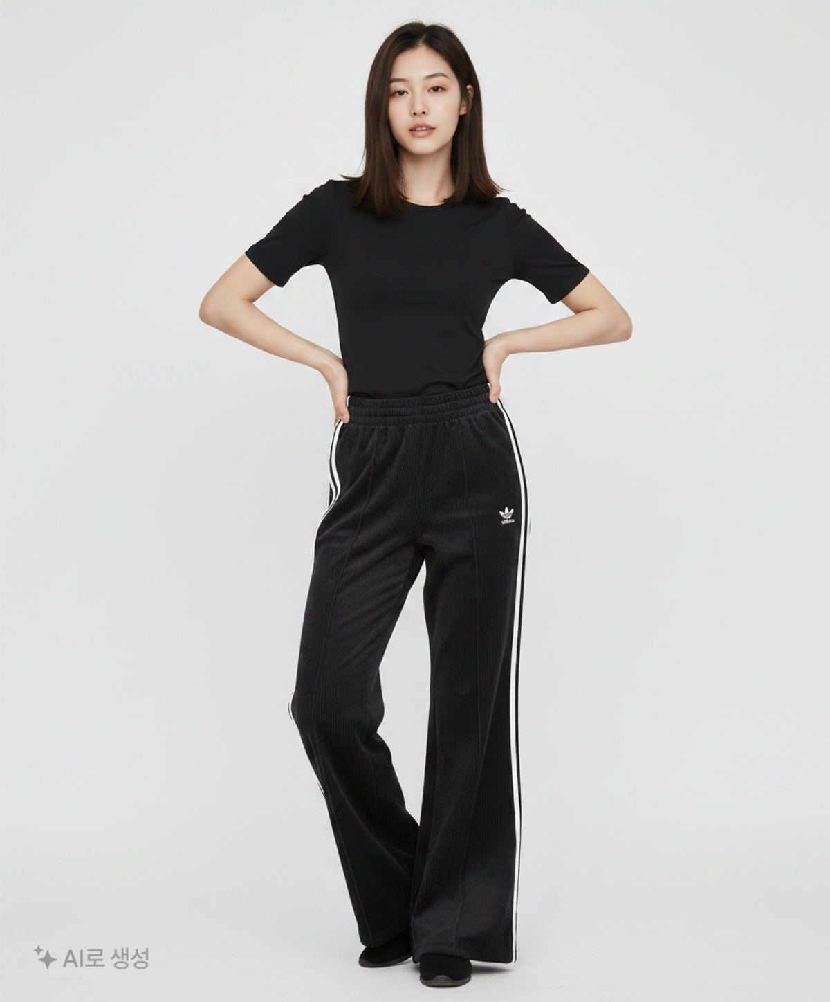 아디다스(ADIDAS) 코듀로이 팬츠 W - 블랙 / H37837 XS