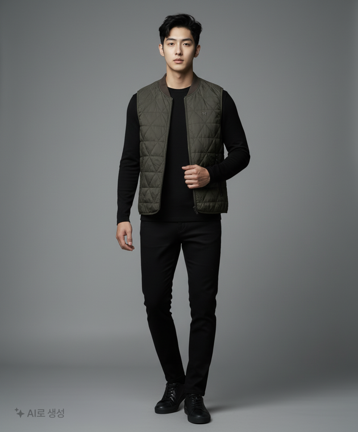코오롱스포츠(KOLON SPORT) 남성 패딩 베스트 TLVAW23501CKH 105