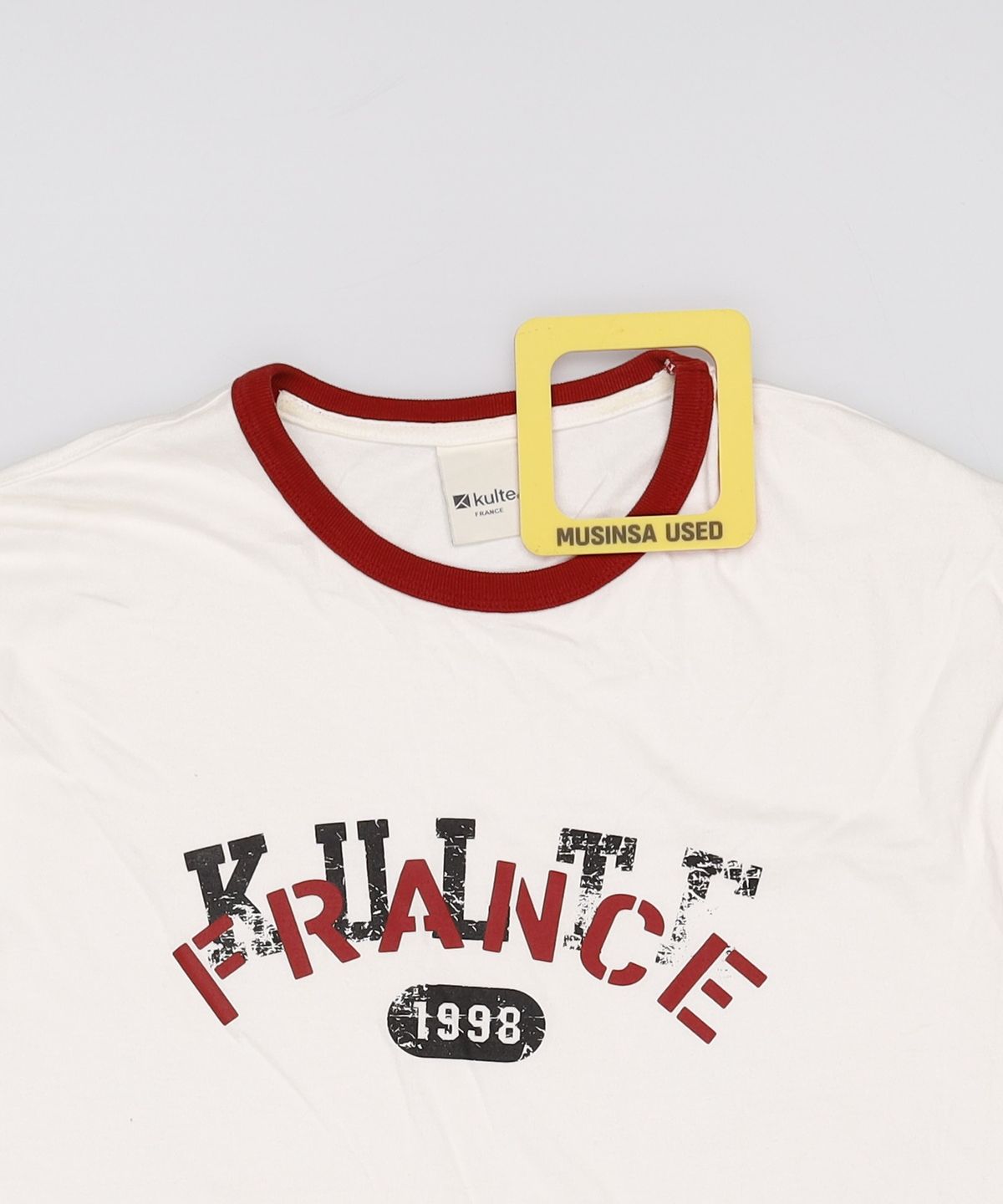 쿨트(KULTE) STAMP RINGER T-SHIRT WHITE XL